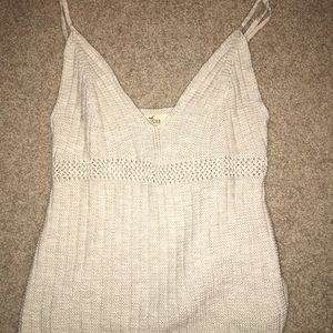 Hollister sweater tank top